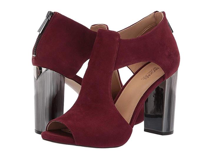 Michael Michael Kors Paloma Open Toe (oxblood) Women's Shoes