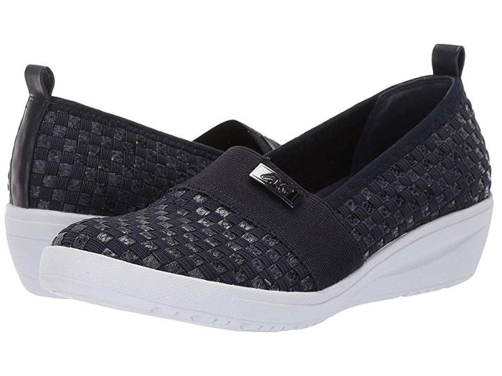 Anne Klein Sport You Rock Woven Flat (navy) Women's Flat Shoes