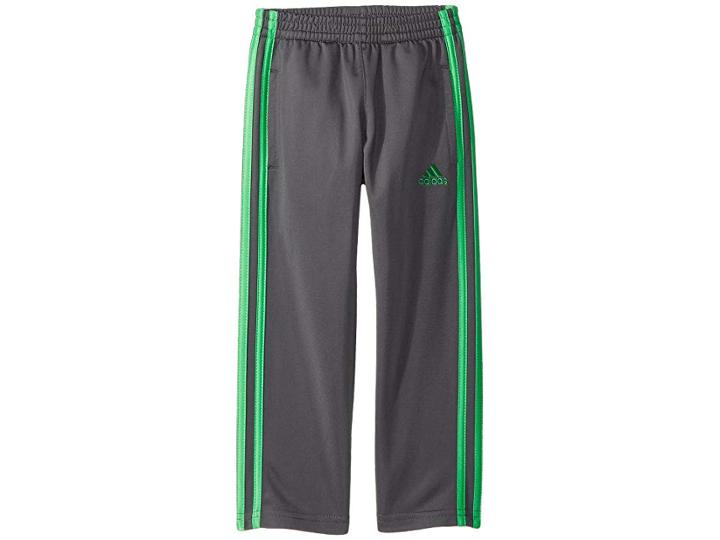 Adidas Kids Impact Tricot Pants (little Kids) (grey/green) Boy's Casual Pants