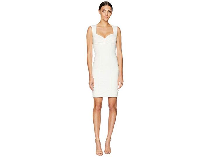 Nicole Miller Sofia Cotton Metal Dress (white) Women's Dress