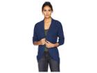 Pink Rose Dolman Long Sleeve Open Caridigan (navy) Women's Sweater