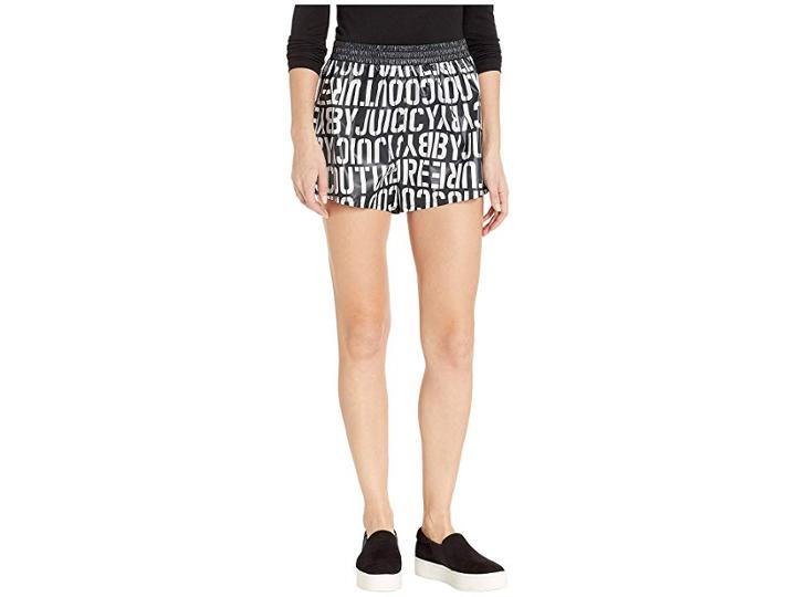 Juicy Couture Juicy Stencil Logo Nylon Shorts (juicy Stencil Print) Women's Shorts