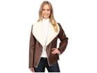 Dylan By True Grit Shearling Bowie Jacket (brown/natural) Women's Coat