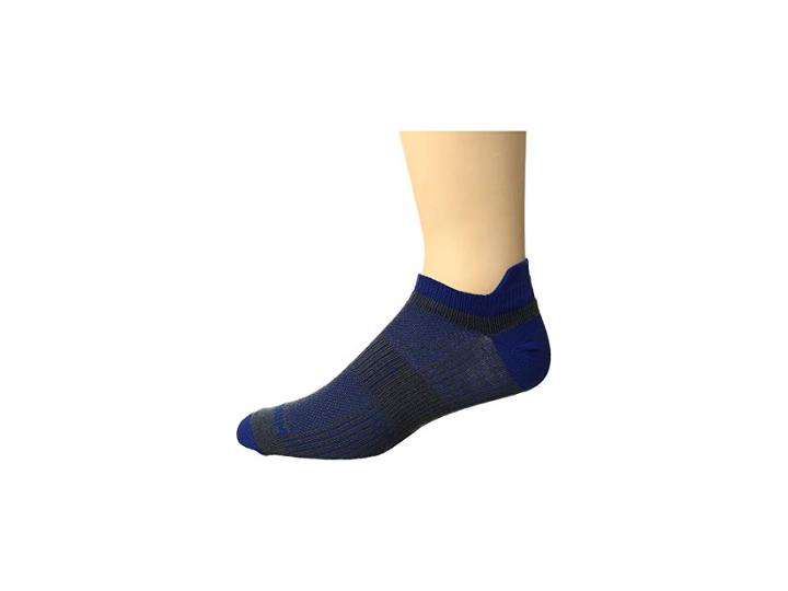 Wrightsock Coolmesh Ii Tab (ash/royal) Low Cut Socks Shoes
