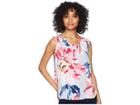 Joules Alyse Printed Sleeveless Top (silver Whitstable Floral) Women's Sleeveless