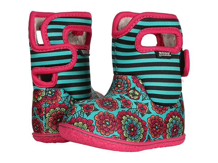 Bogs Kids Baby Bogs Pansy Stripe (toddler) (emerald Multi) Girls Shoes