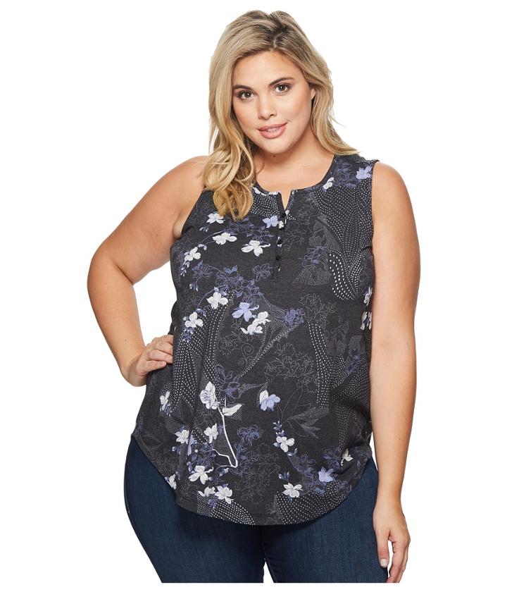 Aventura Clothing Plus Size Yardley Tank Top (black) Women's Sleeveless