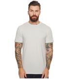 Rvca Vintage Dye Label Tee (warm Grey) Men's T Shirt