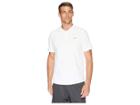 Nike Court Dry Advantage Solid Tennis Polo (white/white/gold Leaf) Men's Short Sleeve Pullover