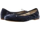 Sam Edelman Felicia (sterling Blue Silky Velvet) Women's Flat Shoes
