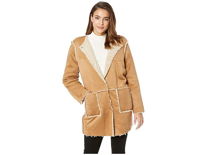 Bb Dakota Had Me At Hello Reversible Coat (whiskey) Women's Coat