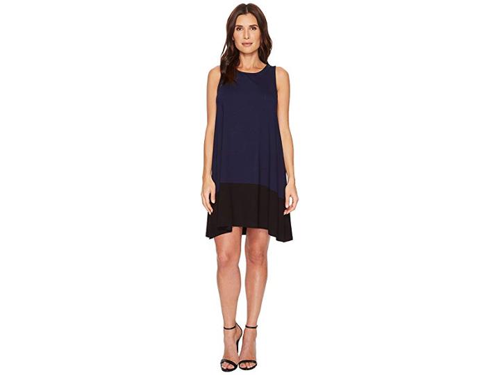 Lilla P Color Block Dress (navy/black) Women's Dress