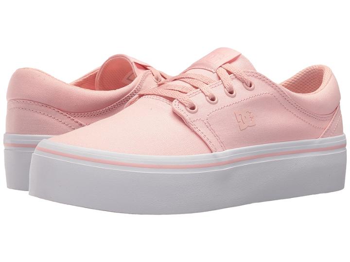 Dc Trase Platform Tx (rose) Women's Skate Shoes