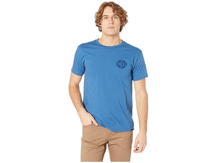 O'neill Sans Short Sleeve Screen Tee (air Force Blue) Men's T Shirt