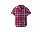 Polo Ralph Lauren Kids Cotton Madras Sport Shirt (little Kids/big Kids) (red Multi) Boy's Clothing