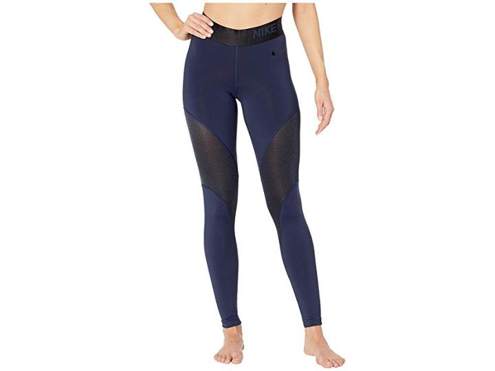 Nike Pro Warm 7/8 Champagne Tights (obsidian/black) Women's Casual Pants