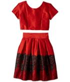 Fiveloaves Twofish Holiday Beauty Dress Set (big Kids) (red) Girl's Dress