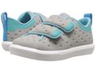 Native Kids Shoes Monaco Hl Ct (toddler/little Kid) (pigeon Grey Coated/pool Blue/shell White) Kids Shoes