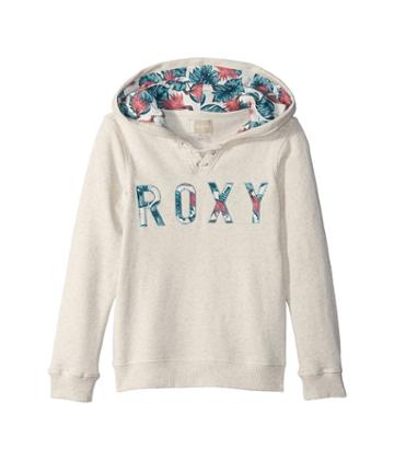 Roxy Kids Hope You Know A Hoodie (big Kids) (metro Heather) Girl's Sweatshirt