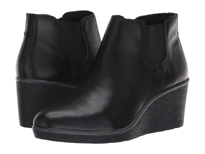 Clarks Hazen Flora (black Leather) Women's Shoes