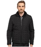 Kenneth Cole New York Quilted Poly Jacket (black) Men's Coat