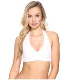 Kamalikulture By Norma Kamali Underwire Halter Bra (white) Women's Swimwear