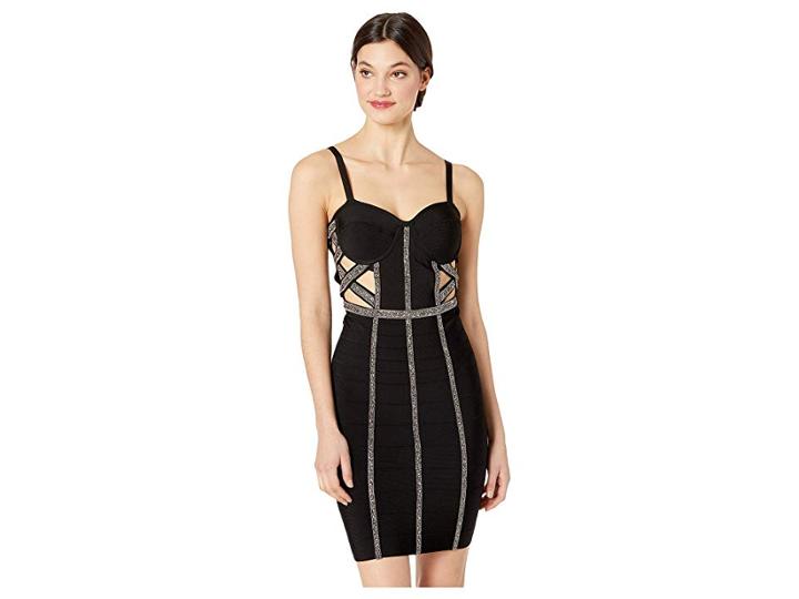 Bebe Maia Bandage Dress (jet Black) Women's Dress