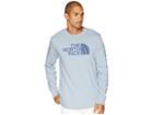 The North Face Long Sleeve Well-loved 1/2 Dome Tee (gull Blue) Men's T Shirt