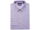 Nick Graham Tile Print Stretch Shirt (purple) Men's Long Sleeve Button Up