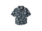 Billabong Kids Sundays Mini Short Sleeve Shirt (toddler/little Kids) (navy) Boy's Short Sleeve Button Up