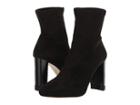 Michael Michael Kors Mandy Bootie (black Stretch Suede) Women's Boots