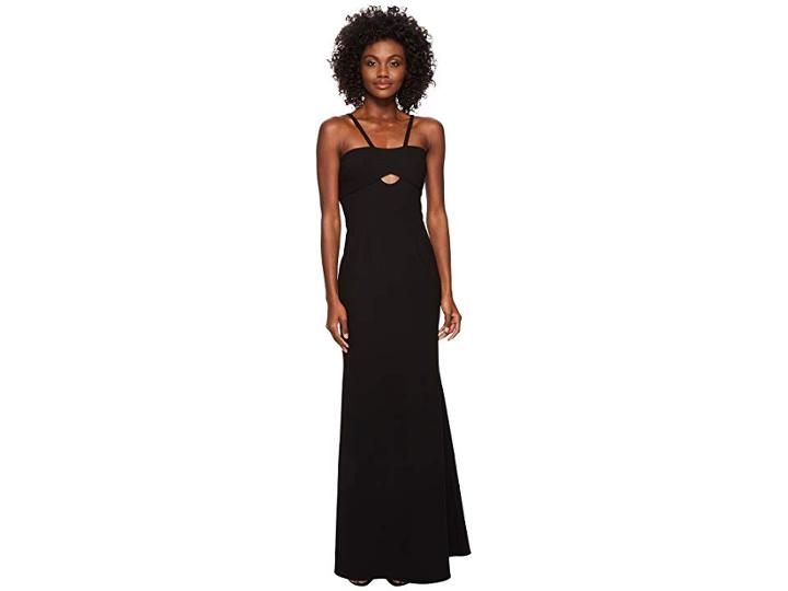 Jill Jill Stuart Elastane Gown With Cut Outs (black) Women's Dress