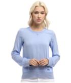 Dsquared2 Sporty Couture Long Sleeves Top (light Blue) Women's Blouse