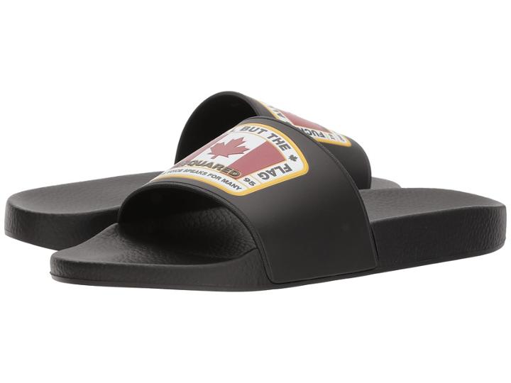 Dsquared2 Flag Slide (black) Men's Slide Shoes
