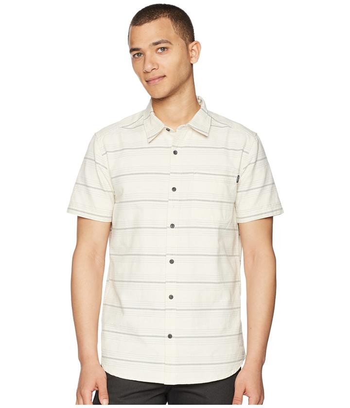 O'neill Culprit Short Sleeve Woven Top (white) Men's Clothing