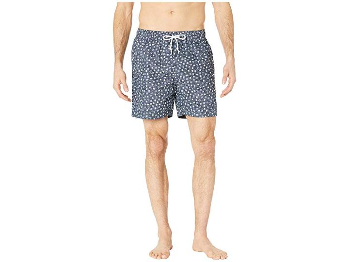 Original Penguin Reversible Snowflake Trunk (dark Sapphire) Men's Swimwear