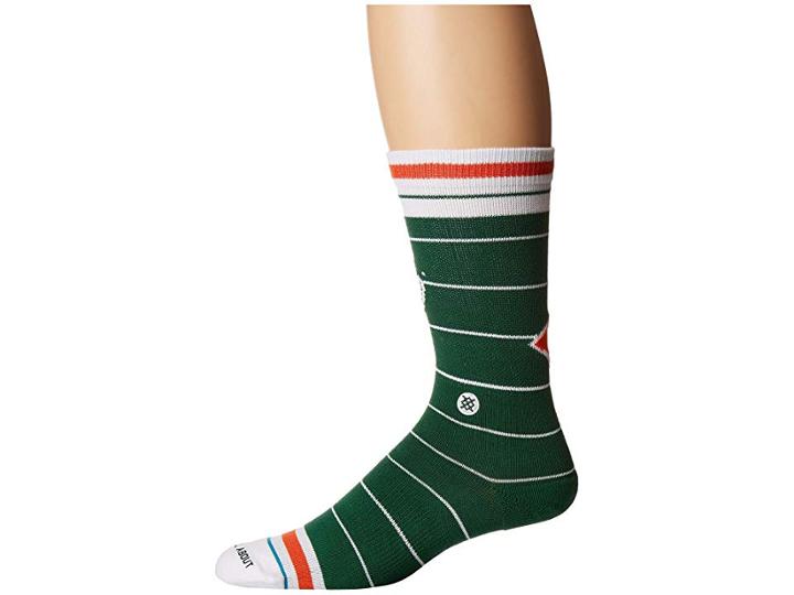 Stance U Of Miami (green) Men's Crew Cut Socks Shoes
