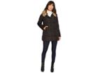 U.s. Polo Assn. Faux Fur Collar Parka (black) Women's Coat