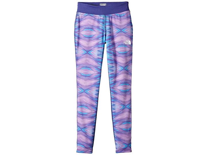 The North Face Kids Pulse Leggings (little Kids/big Kids) (bellflower Purple Kaleidoscope Print (prior Season)) Girl's Casual Pants