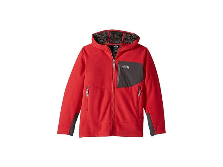 The North Face Kids Chimborazo Hoodie (little Kids/big Kids) (tnf Red/graphite Grey) Boy's Sweatshirt