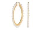 Kate Spade New York Wrap It Up Hoops Earrings (white) Earring