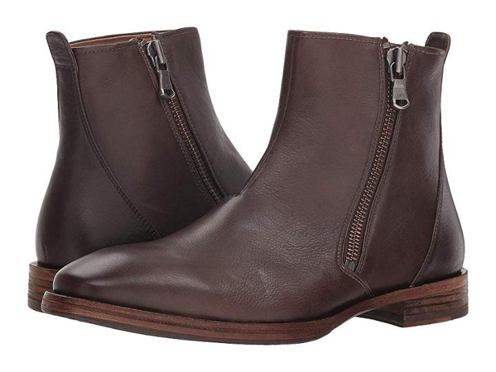 John Varvatos Mitchell Zip Boot (wood Brown) Men's Boots