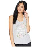 P.j. Salvage Playful Prints Tank (heather Grey) Women's Pajama