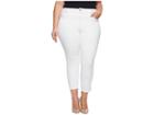 Nydj Plus Size Plus Size Ami Skinny Ankle W/ Slit Clean In Optic White (optic White) Women's Jeans
