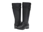 Trotters Lyra Wide Calf (black Veg Tumbled Leather) Women's Boots