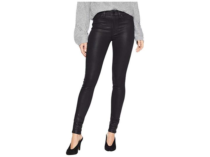 Hudson Barbara High-waist Skinny Jeans In Noir Coated 2 (noir Coated 2) Women's Jeans