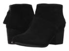 Toms Leila Bootie (black Suede) Women's Zip Boots