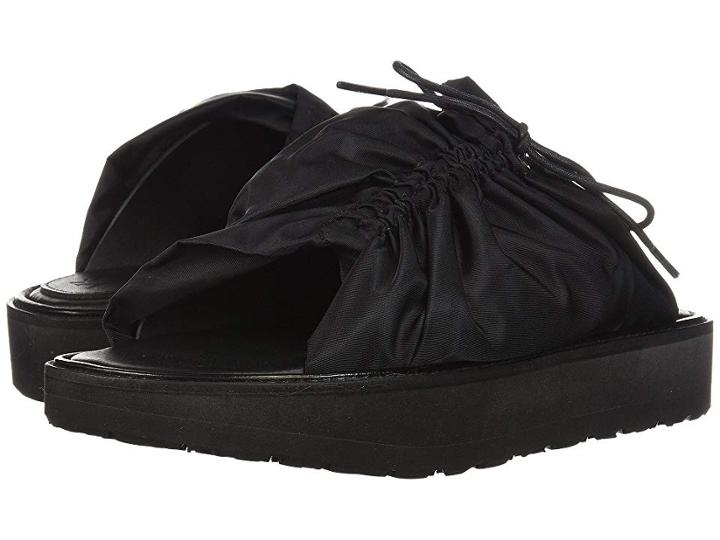 Y's By Yohji Yamamoto Gather Sandal (black) Women's Sandals