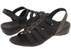 Munro American Darian (black Leather/black Stretch) Women's Sandals
