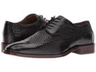 Johnston & Murphy Boydstun Woven Dress Wingtip Oxford (black Italian Calfskin) Men's Lace Up Wing Tip Shoes